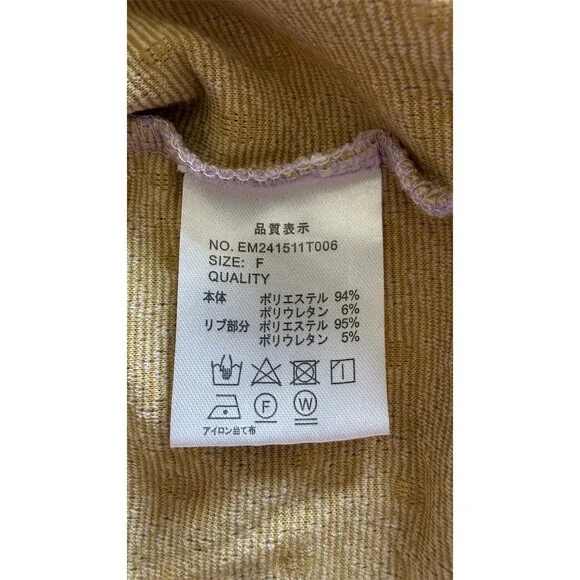 ems excite Cropped Pullover Sweatshirt Top Womens One Size Purple Daisy - Picture 5 of 6